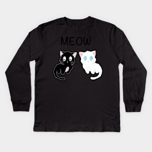 Two kitties Kids Long Sleeve T-Shirt